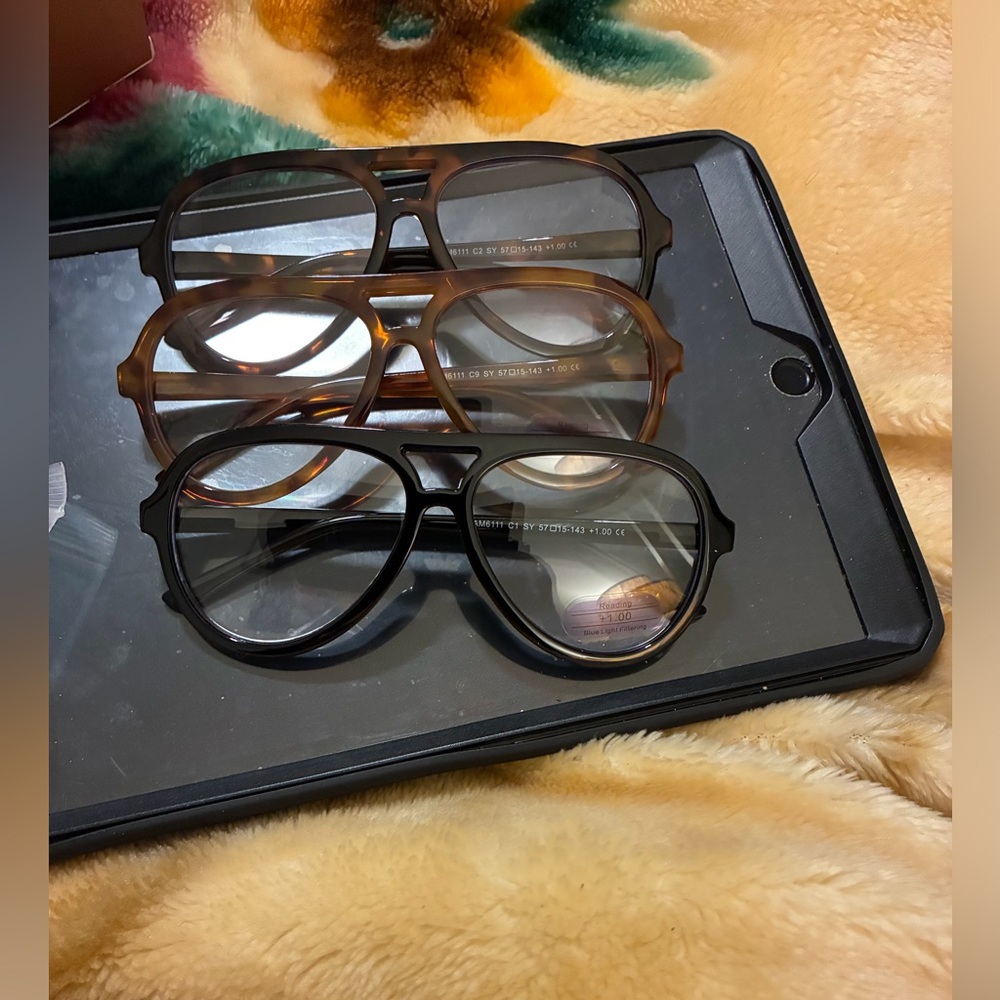 Unisex Black and Brown Fashion Glasses